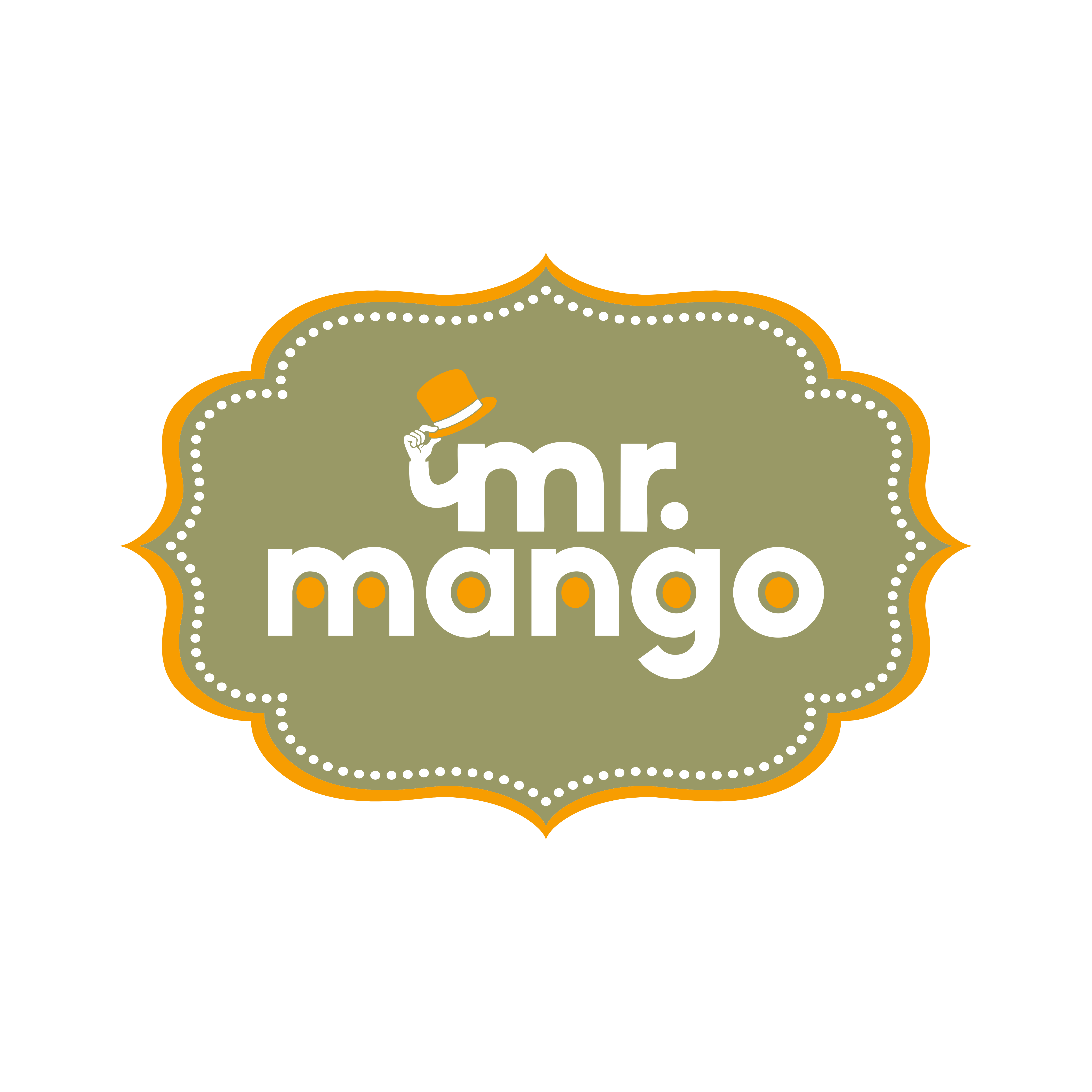 MR. Mango fruit beverage badge